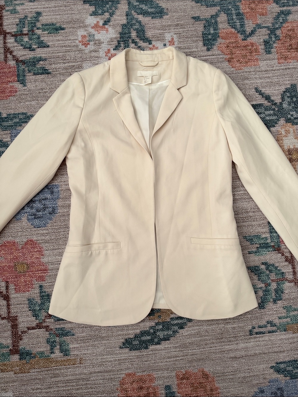 H&M Cream Open Blazer Jacket